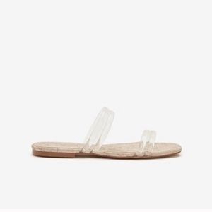 Express clear strap sandals